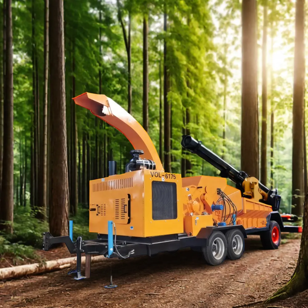 Hochwertige Diesel-Holzhäcksler Shredder-Maschine einfach zu bedienende Forstmaschine mit Motorkern Holzhäckslerindustrie