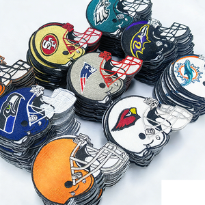 Шлемы американского футбола 32 команды NFL, экологичные вышитые нашивки для ткани, подходят для худи и кепок - Product Image 1