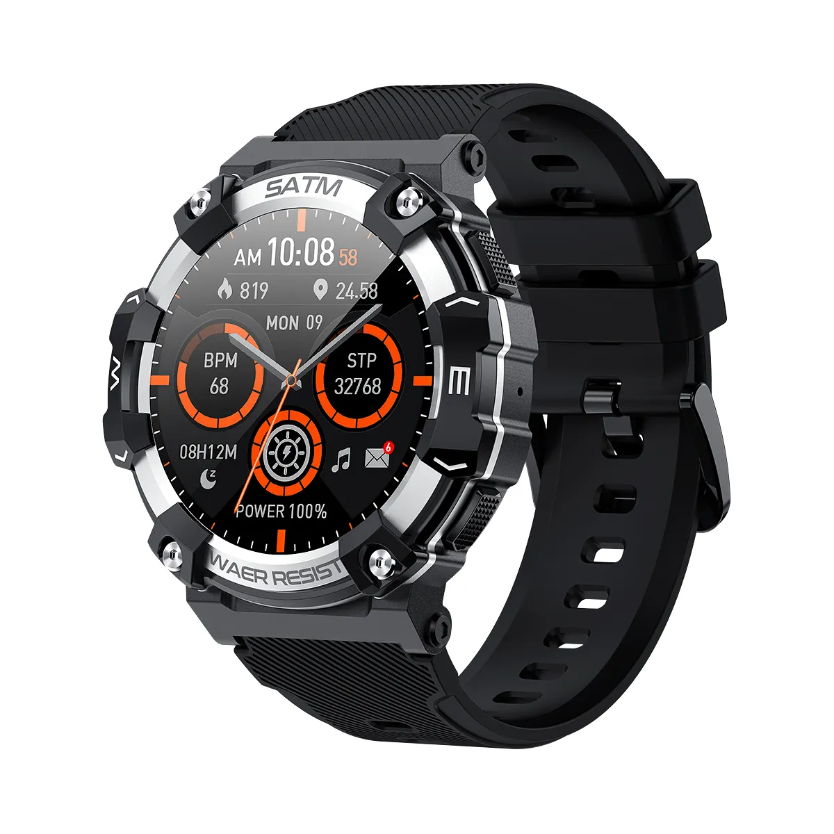 360x360 résolution d'écran IP 68 BT appel expert sport assistant vocal montre téléphone mobile recherche météo en temps réel montre intelligente