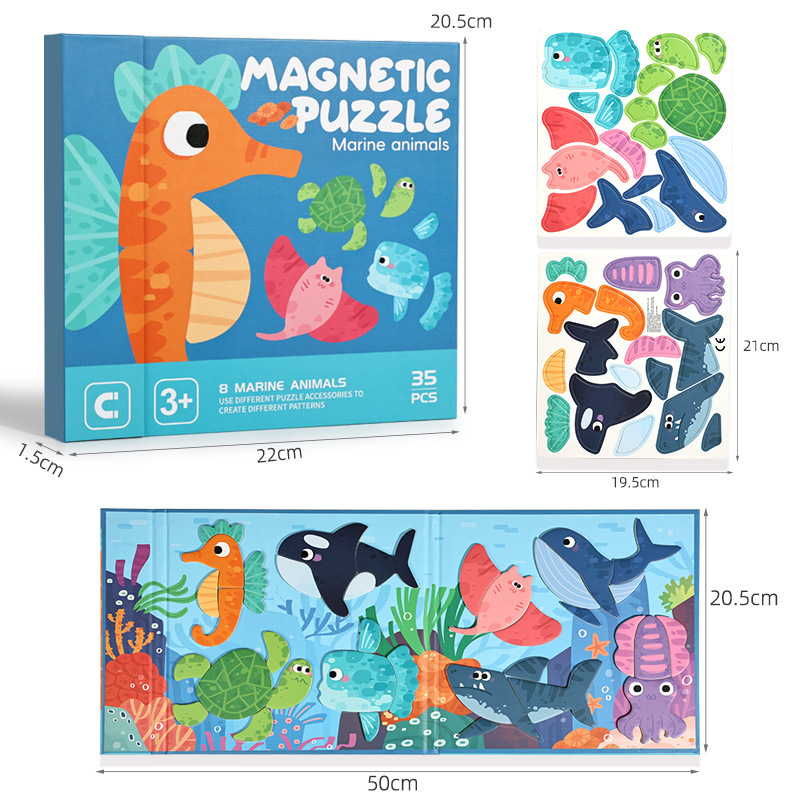 Livre de puzzles YF-3D (Océan)