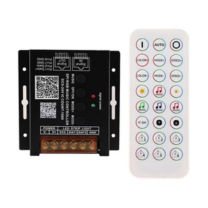 Контроллер SPI AMP RGBIC, пульт дистанционного управления, 24 кнопки, 2,4G синхронизация музыки - Product Image 1