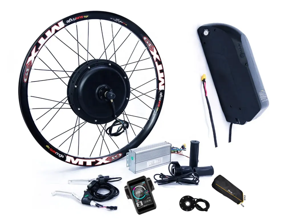 Impermeabile 48v 2000w MTX wheel ebike e kit di conversione della bicicletta elettrica del motore del mozzo della bici elettrica con batteria al litio opzionale