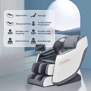 Großhandel Touchscreen Fuß 3D Elektro Schwerelosigkeit Luxus Shiatsu <span class=keywords><strong>Massage</strong></span> stuhl mit Ganzkörper Bein Taille & Kopf <span class=keywords><strong>massage</strong></span> - Product Image 3
