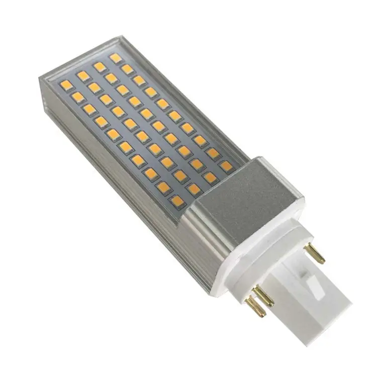 Luz LED de mazorca de maíz, lámpara de tubo led G24, 7w, enchufe horizontal, smd2835, AC85-265V