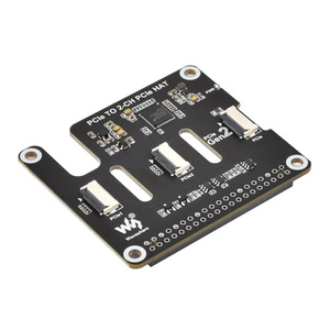 La scheda adattatore 2-Ch PCIe FFC per Raspberry Pi 5 espande i connettori supporta l'impilamento di più cappelli PCIe cappello Raspberry Pi 5 PCIe - Product Image 2