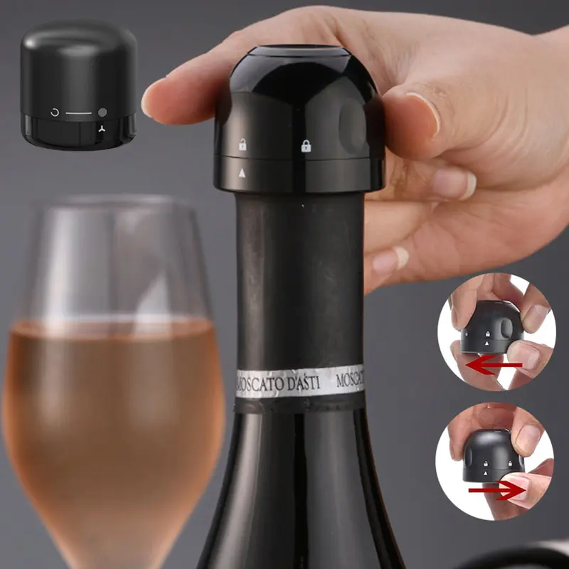 จุกขวดไวน์แดงสูญญากาศจุกซิลิโคนปิดสนิทจุกขวดแชมเปญรักษาความสดใหม่ปลั๊กไวน์