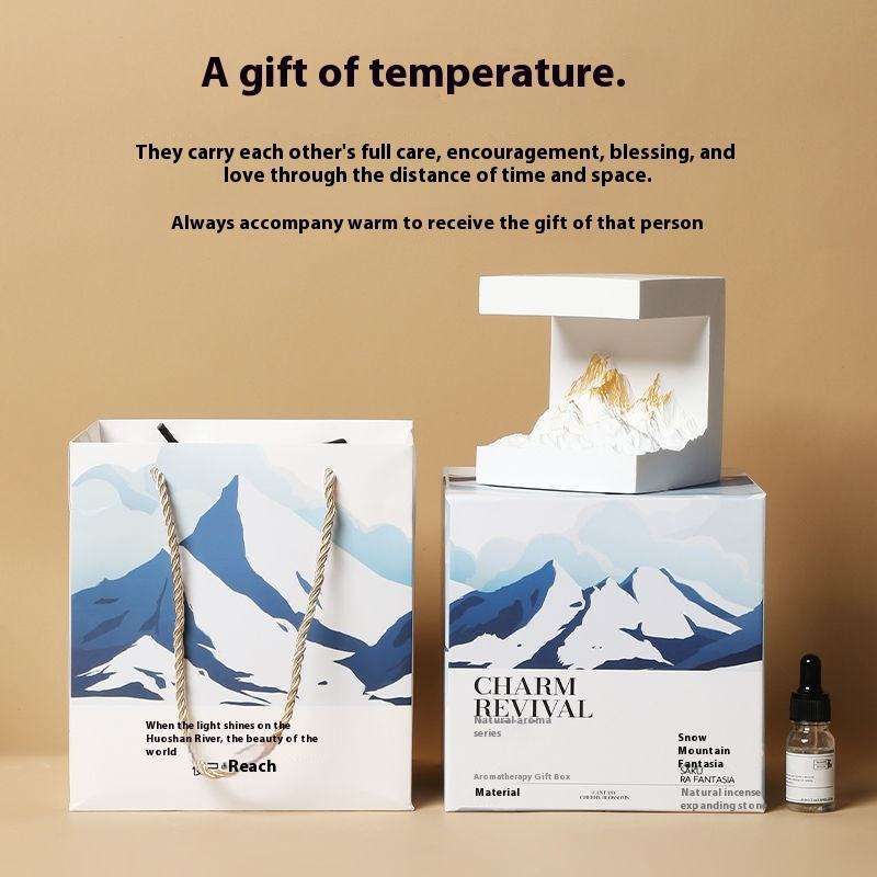 Scatola regalo bianca con olio essenziale incluso