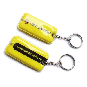 Customized Full Color <strong>Print</strong> Promotional PVC Led Keychain Mini Flashlight <strong>Key</strong> Ring Mini Light Up <strong>Key</strong> Tag - Product Image 1