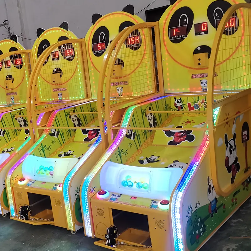 Venda barata de jogos de tiro infantil, jogos de arcade, máquinas de basquete para crianças