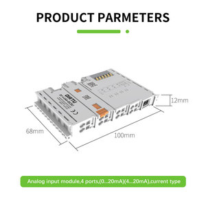 PLC <strong>Analog</strong> <strong>Input</strong> IO <strong>Module</strong> IP20 Distributed Bus System Support 4 <strong>Modules</strong> Current Type - Product Image 3