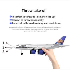 LONGXI 747 A380 rc uçak 3-CH köpük rc model uçak elektrikli uçak uzaktan kumanda Jet rc planör çocuk için oyuncak - Product Image 3