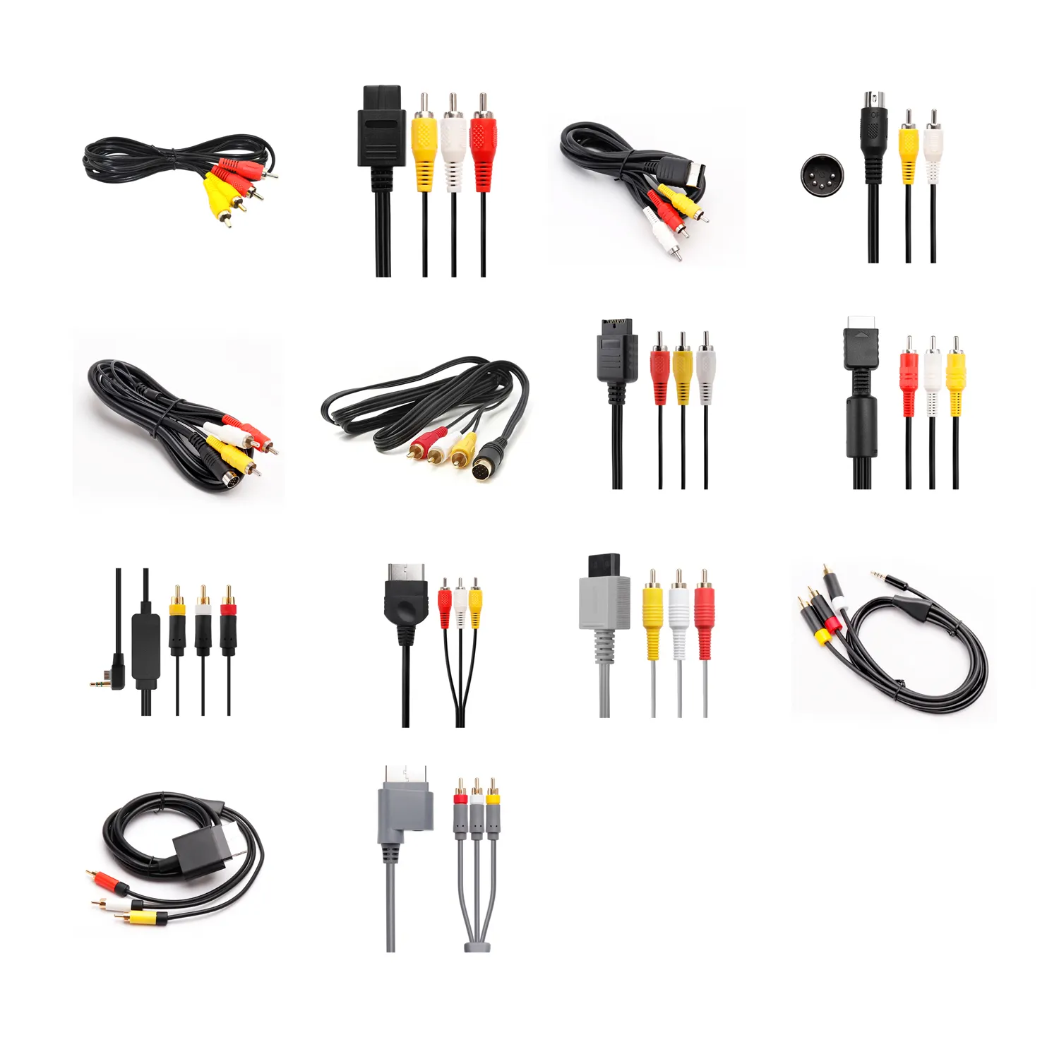 Cable Av Cable para nes/n64/gamecube/snes/genesis/dreamcast/Saturno/Wii/wii u/ps2/ps3/ps5/xbox 360 Slim Hd Tv Cable Rca Av