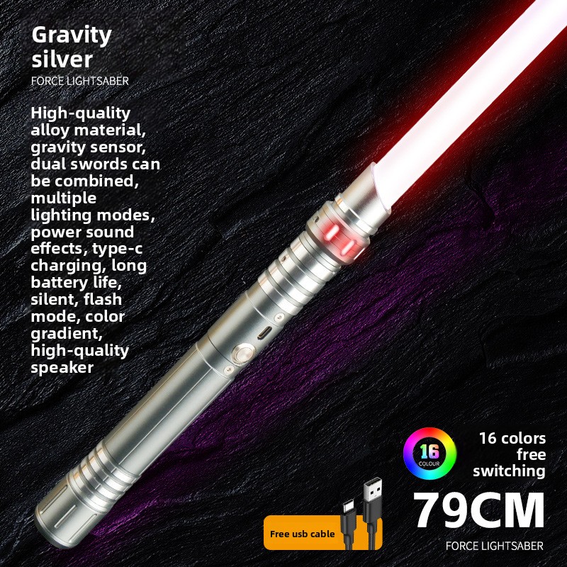 Un seul sabre laser argenté
