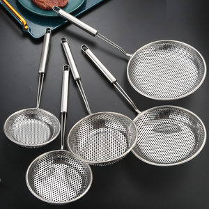 Paslanmaz çelik süzgeç Skimmer kepçesi yağ süzgeç Net kaşık yemek pişirmek ve kızartma mutfak eşyaları - Product Image 2