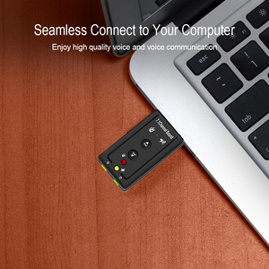 7,1 Tarjeta de sonido USB externa USB a Jack de auriculares de 3,5mm Adaptador de Audio Mic-teléfono de la tarjeta de sonido para Mac ganar Compter Android Linux - Product Image 6