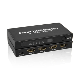 4K <strong>HDMI</strong> 3/4/<strong>5</strong> Port <strong>Switcher</strong> Box <strong>5</strong> in <strong>1</strong> out HDMI2.0 Video Splitters &amp; Converters with IR Remote Supports 4k 60HZ RGB HDR10 - Product Image 3