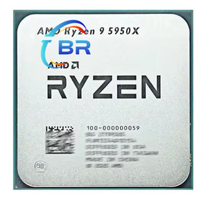 Orijinal R9 5950X AMD CPU ZEN 3 mimarlık AM4 yuvası DDR4 16 çekirdek 3.4GHz işlemci 100-100000059 5950X CPU - Product Image 1