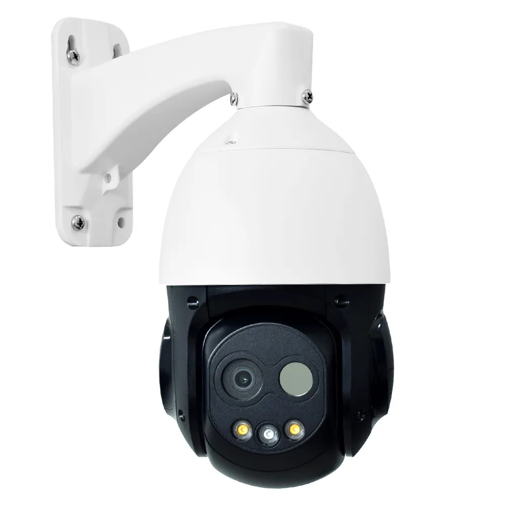 4.5 인치 H.264/H.265 30fps CCTV 카메라 화재 감지 듀얼 비전 열 네트워킹 PTZ 카메라 열화상 카메라