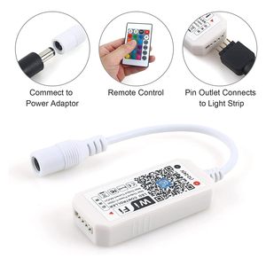 4 Pin умный Wi-Fi и RF беспроводной пульт дистанционного управления RGB светодиодный контроллер, WiFi блок управления для RGB Светодиодные полосы света - Product Image 3