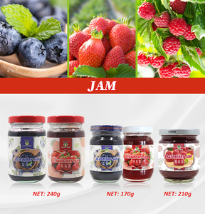 JOLION散装批发低价优质食品罐头新鲜深红色天然糖醋贴牌水果覆盆子果酱 - Product Image 2