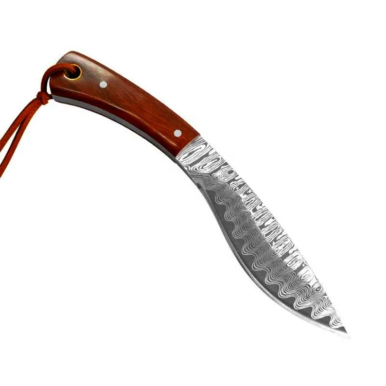 수제 Bushcraft 고정 사냥 정육점 가죽 칼집 단조 고 탄소강 작은 뼈 칼