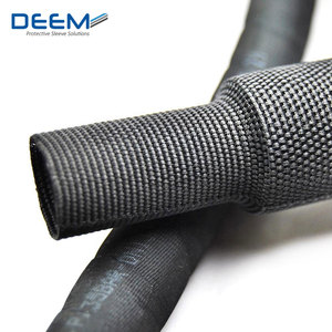 Flexibele Krimpkous Gevlochten Mouw Stof Krimpkous Beschermende Mouwen Warmte Krimpbare Polyester Stof Geweven Mouwen - Product Image 2