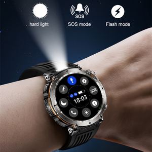 Reloj inteligente multifunción OEM 2025 con linterna 1,7 "IPS reloj de pulsera para exteriores HT30 IOS Android reloj deportivo inteligente para hombre - Product Image 2