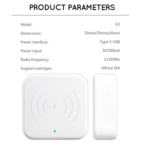 Sistema alberghiero 13.56mhz Rfid Ic Card Redaer dispositivo di programmazione del codificatore di lavoro con le finestre per Hotel Smart Lock E3