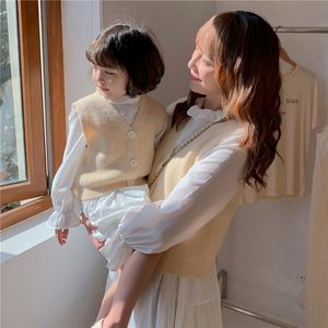 定制妈咪和我休闲两件套适合母女冬季秋季搭配女孩家庭服装 - Product Image 2