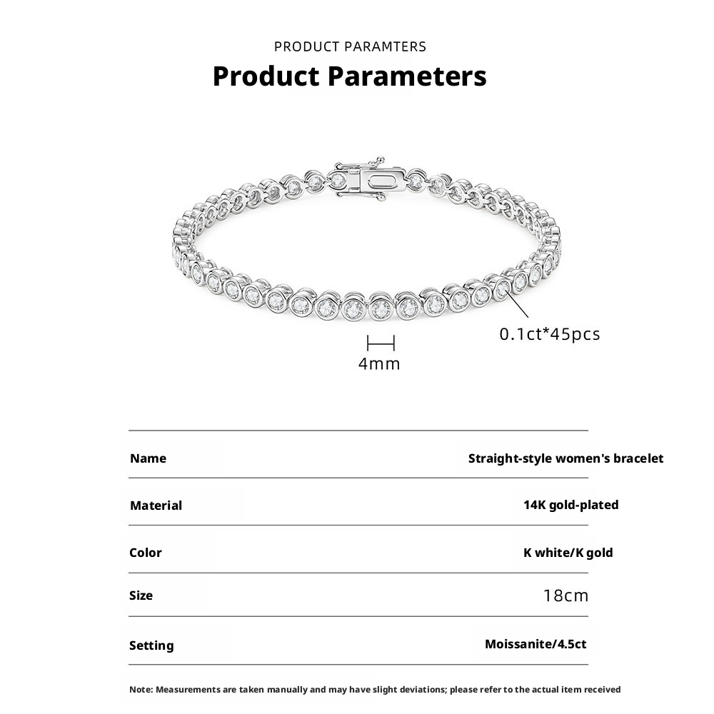 4.5ct Moissanite-White Gold Plated