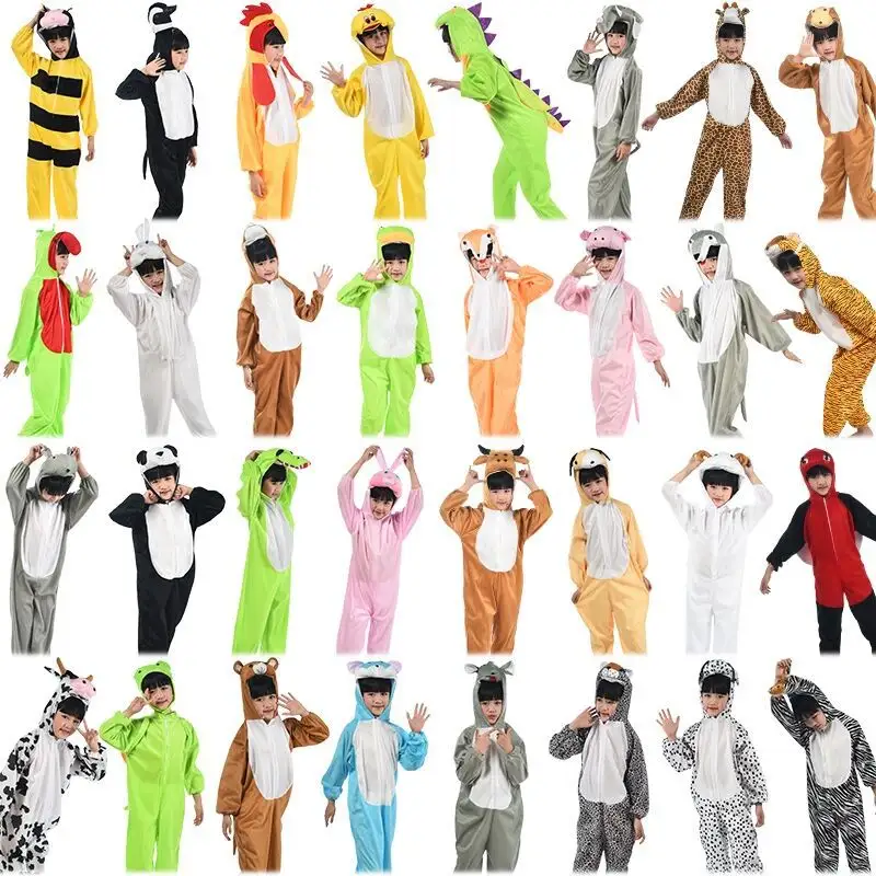 Kinderdier Kostuum Kikker Olifant Muis Rollenspel Jumpsuit Voor Halloween Carnaval Cosplay Party Outfits
