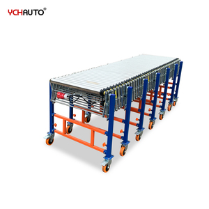 V Belt Conveyor Flexible Roller Conveyor <strong>Loading</strong> <strong>Unloading</strong> Box Carton With Power 60kg Boxes Conveyor for <strong>Container</strong>