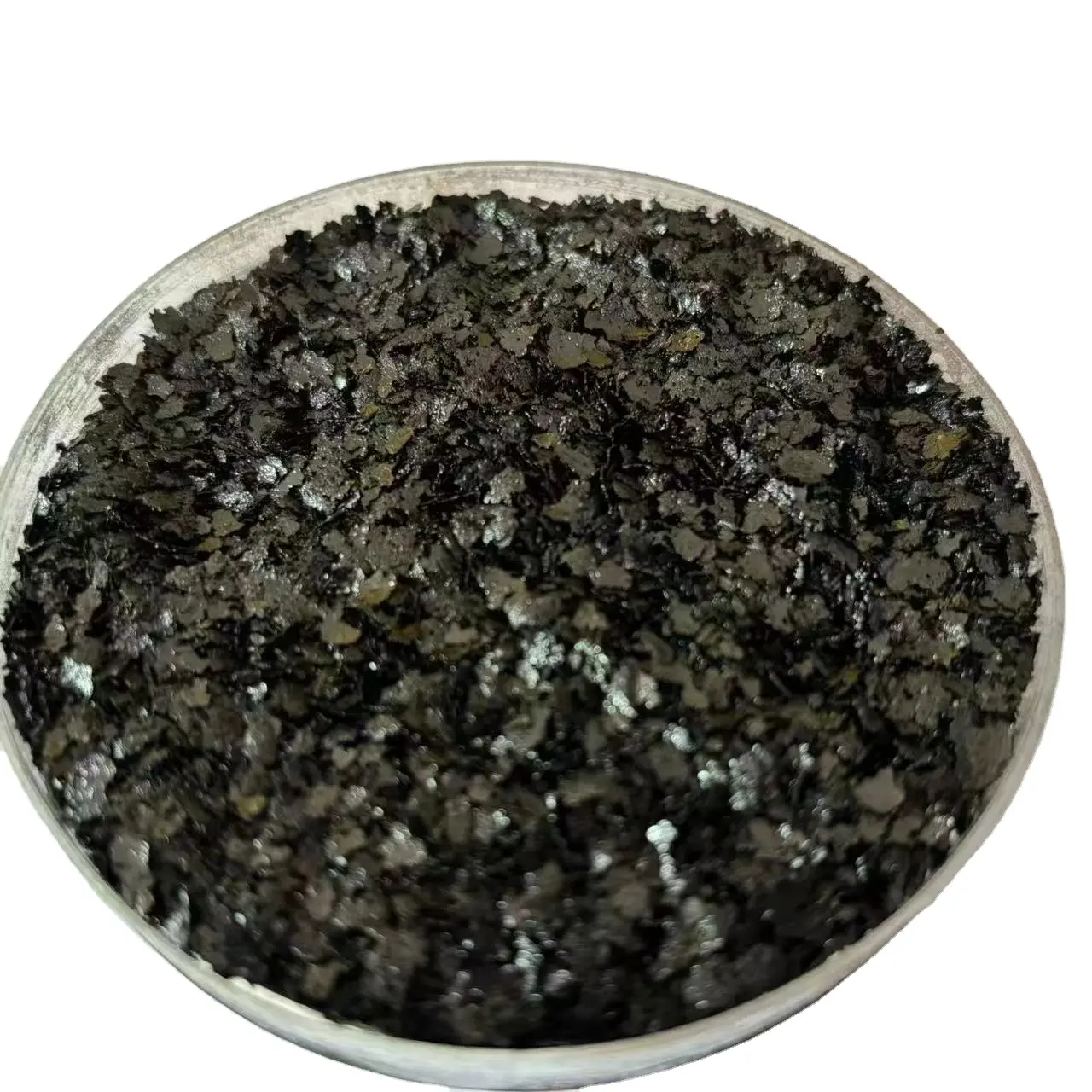 Potassium humate shiny flakes 98 humic acid mineral source granule having nutrients for plabt growth fertilizer manufacturing