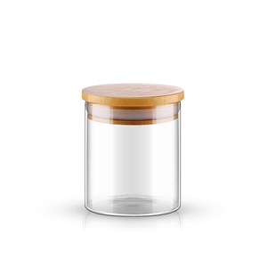 30ml 75ml 150ml 540ml silindir cam kavanoz gıda depolama için bambu kapaklı boş mutfak baharat depolama Bottlea - Product Image 6