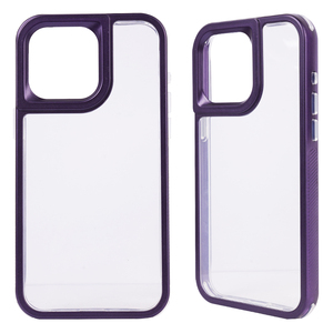 热销透明手机外壳电镀框架外壳适用于iPhone 16 15 14 13 Forros Carcasas Para Celuar适用于三星