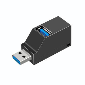 USB 3.0 /2.0集线器适配器扩展器3 usb端口集线器迷你分路器盒3端口适用于笔记本电脑 - Product Image 1