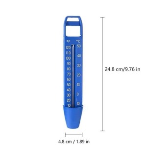 Economy Large Plastic Scoop Piscina Agua Dial Termómetro Funcional Hogar Piscina Carne Termómetro con cuerda - Product Image 5