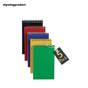 Skywing Product 3x5 Inch College Ruled <strong>Notepad</strong> 75 Sheets 5 Pack Wire Spiral <strong>Memo</strong> Books Assorted Colors Paper Big Promotion for - Product Image 1