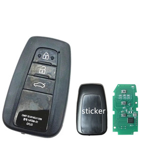 3 düğme anahtarı 8990H-02050 B2U2K2R 433MHz anahtarsız araba uzaktan kumandalı anahtar Toyota Corolla 4A çip için - Product Image 2