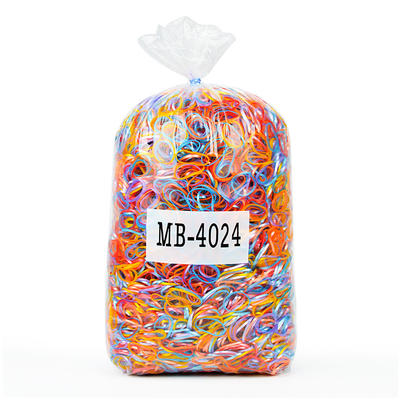 Elastici per capelli di colore perlescente ispessito, confezione da 1 kg