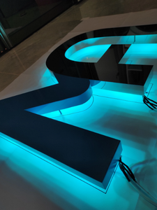 Dấu hiệu tùy chỉnh <span class=keywords><strong>led</strong></span> tất cả trên ánh sáng dấu hiệu, 3D Logo signage, <span class=keywords><strong>LED</strong></span> kênh dấu hiệu cho sử dụng ngoài trời, bule Acrylic thư ký - Product Image 6