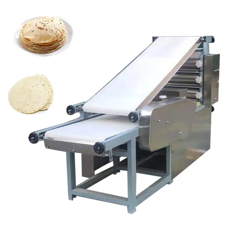 Dumpling Skin Maker Tortilla Forming Baking Producing Line Pita Bread Making Machine For Sale