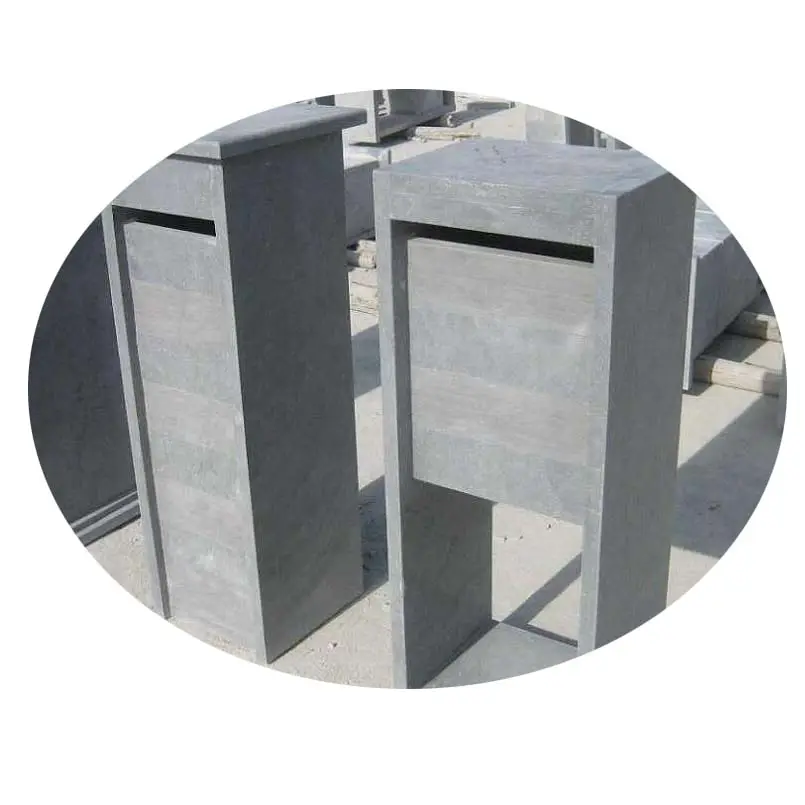 Landscaping granite mailboxes natural blue stone letterboxes for European countries