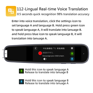 Bolígrafo de traductor AI actualizado, traductor de escaneo de voz sin conexión/en línea para viajes, sistema operativo Android y respuestas instantáneas ChatGPT - Product Image 2