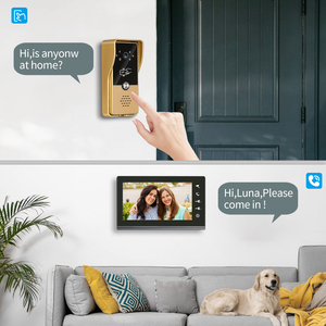 El Sistema de videoportero con cable de 7 pulgadas con timbre de cámara y monitor admite desbloqueo de intercomunicador de doble vía para Villa - Product Image 4