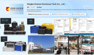 黑色方便便携式硬度增强携带铝飞行储物箱工具箱带密码锁 - Product Image 4