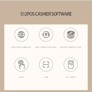 Software profesional de punto de venta multilingüe para sistema POS, versión Windows