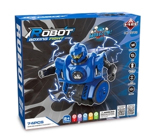 2.4G Remote Control <strong>Robot</strong> Boxing <strong>Fight</strong> Game with Ejector Seat DIY Assembly <strong>RC</strong> Battle <strong>Robots</strong> for Kids Interactive Set with Sound - Product Image 2