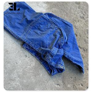 LARSUR定制牛仔布工厂Y2K仿旧撕裂宽松喇叭裤宽腿靴切钟底喇叭裤宽松牛仔裤男
