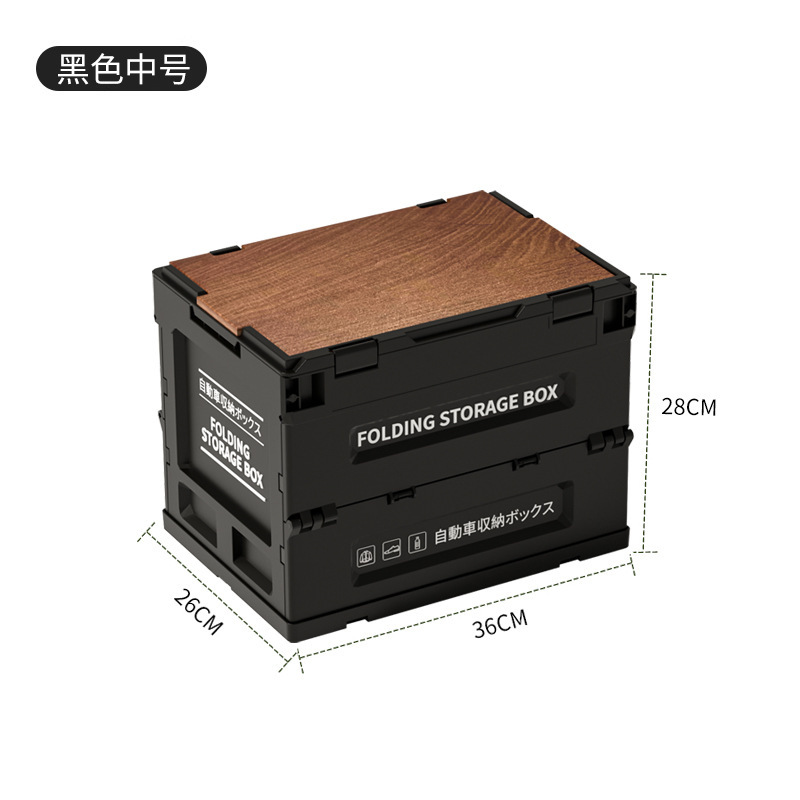 Negro-con tapa de madera de nogal de 9 mm-M